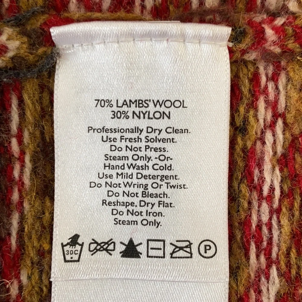 Eddie Bauer Winter Cardigan with Ruffled Neck and Placket—L - Picture 8 of 8